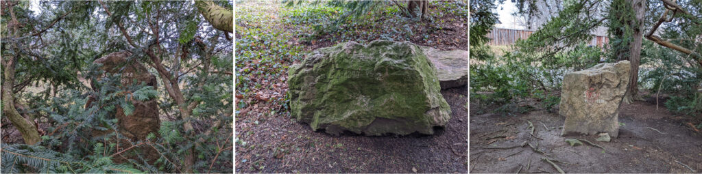 Gedenksteine Schlosspark Bündheim