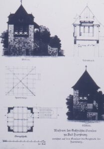 Die Turmbau-Idee ist nicht neu: Pläne des Harzburger Geschichtsvereins aus dem Jahr 1912